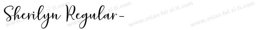 Sherilyn Regular字体转换